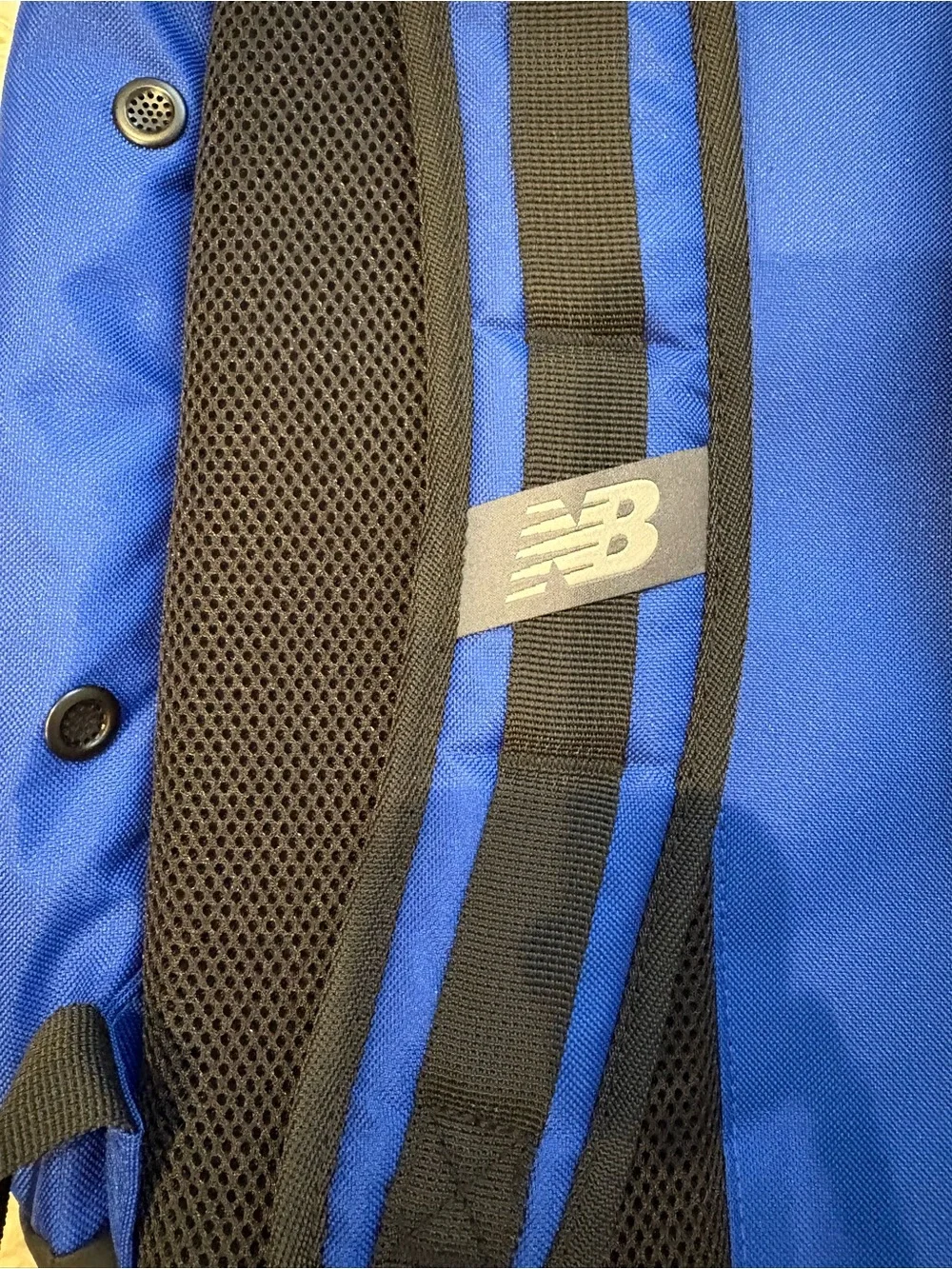 New Balance Royal Blue Black Team Ball Backpack, Shoe Pocket Ventilation Sturdy